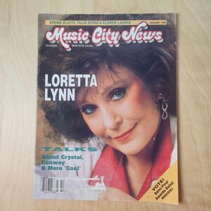 Vintage Music City News Magazine January 1989 Loretta Lynn Cover Country Music